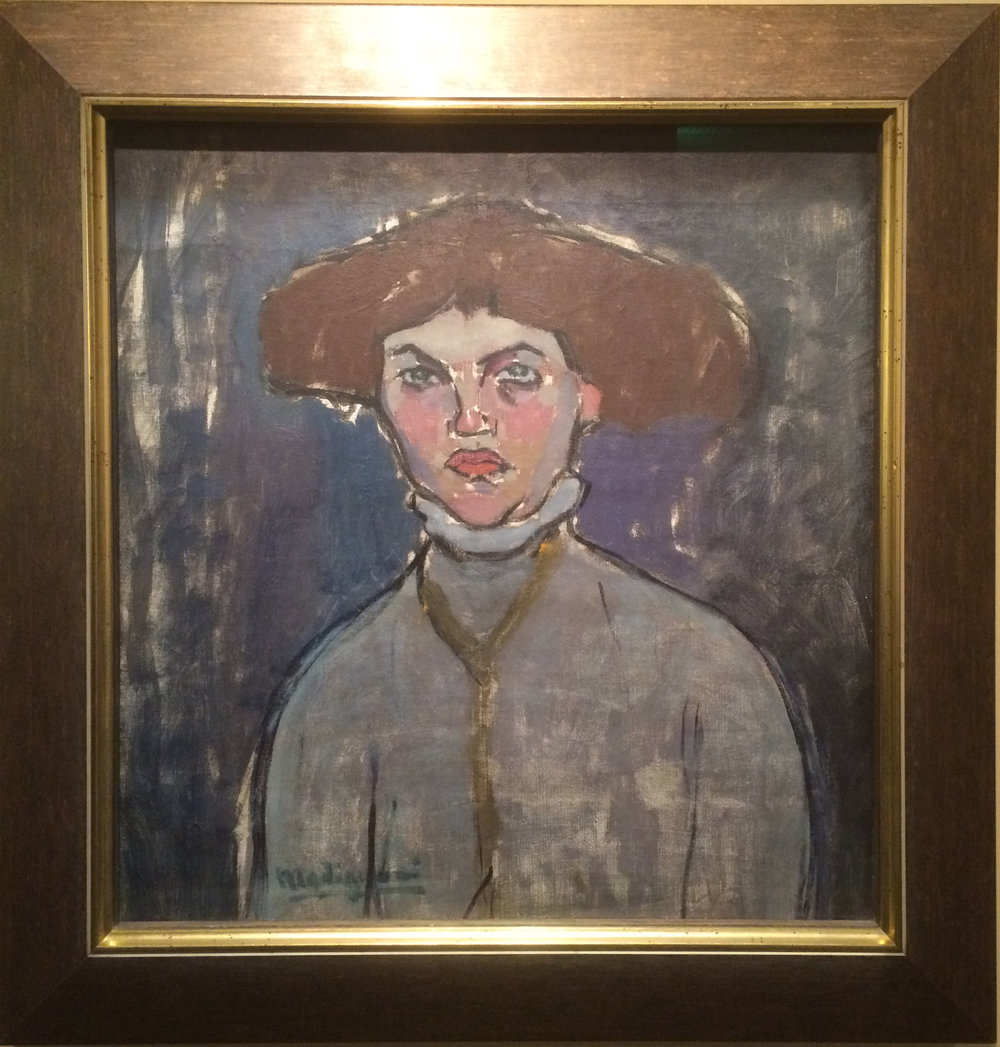 Рис.1 Амедео Модильяни "Портрет женщины" (1908)