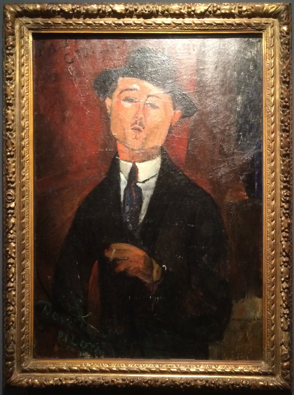 Рис.7 Амедео Модильяни "Портрет Пола Гильома" (1915, Musée de l'Orangerie)