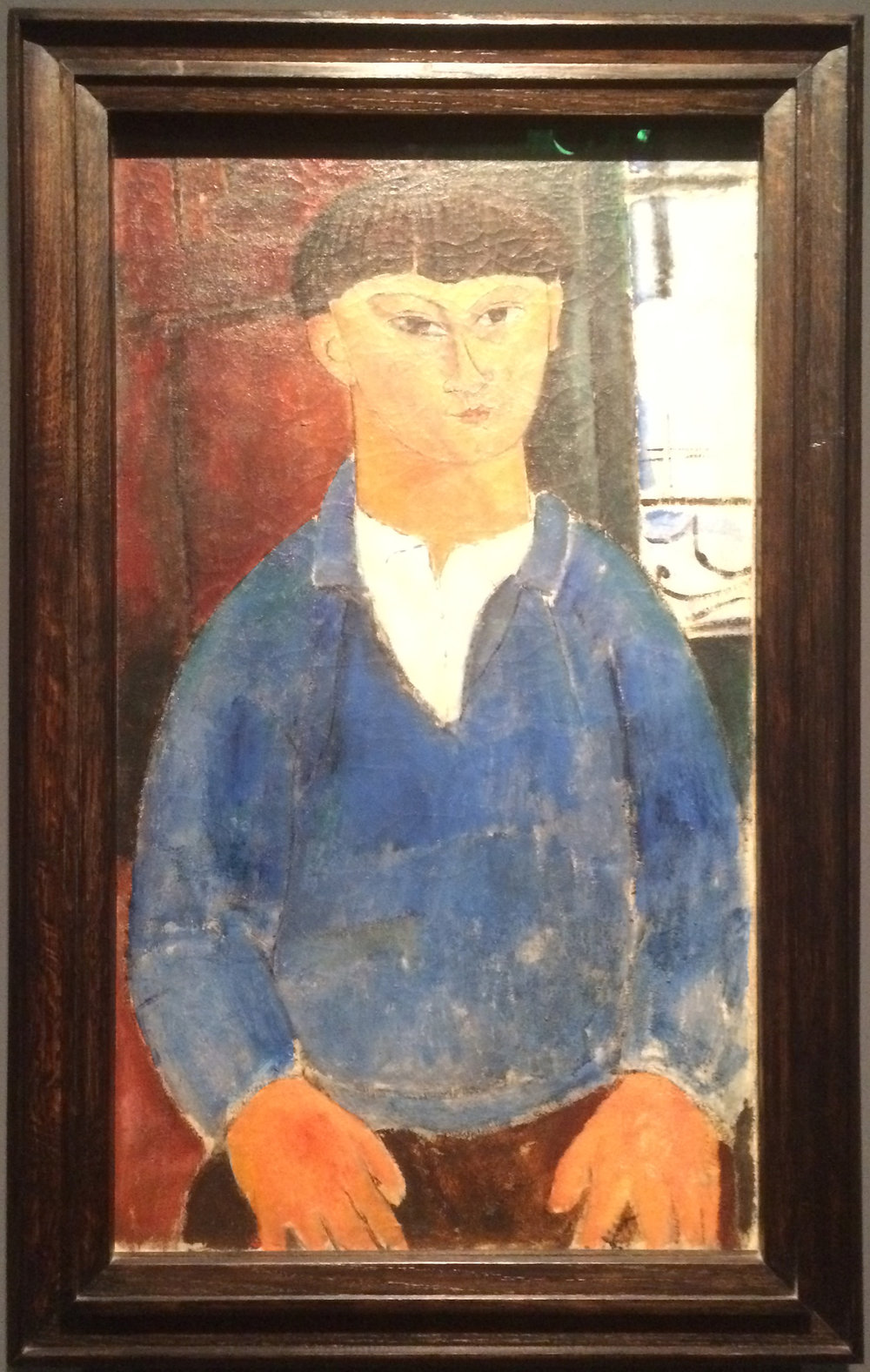 Рис.9 Амедео Модильяни "Портрет Моисея Кислинга" (1916)